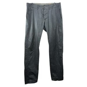 Diesel Black Chino Chi Regs B Slim Straight Fit Coated‎ Shiny Waxed Look Size 30